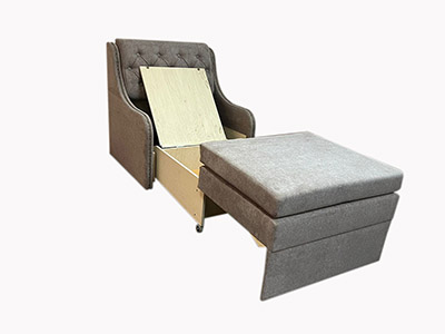 Стильное кресло Танго-4 Д-70 Арт Деко со спальным местом без подлокотников. Размеры 80х75см. Спальное 70х190